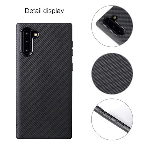 Samsung Note 10 Stöttåligt Skal FullCarbon V2 Svart