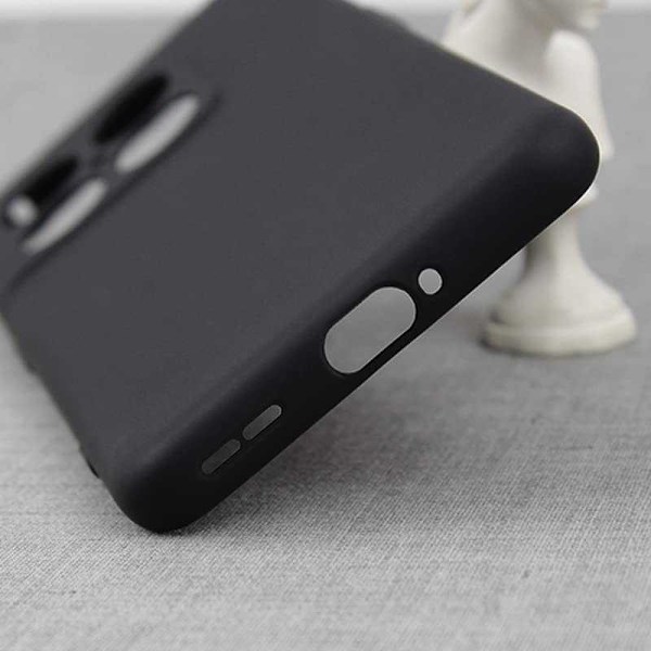 OnePlus 10 Pro gummibelagt mat sort silikonecover Black