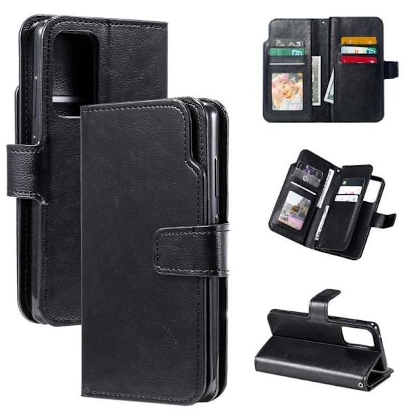 Samsung A53 5G praktisk pung-etui med 12-bakker Array V4 Black