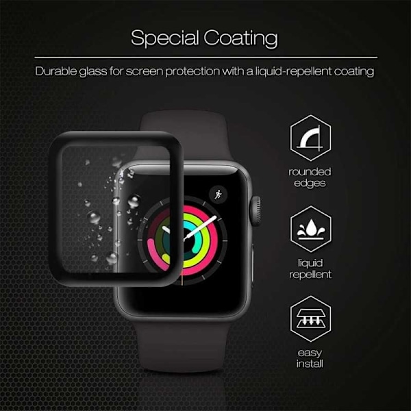 2-PACK Fitbit Sense 2 / Versa 4 Hærdet glas FullFrame 3D 0,2 mm 9H Transparent