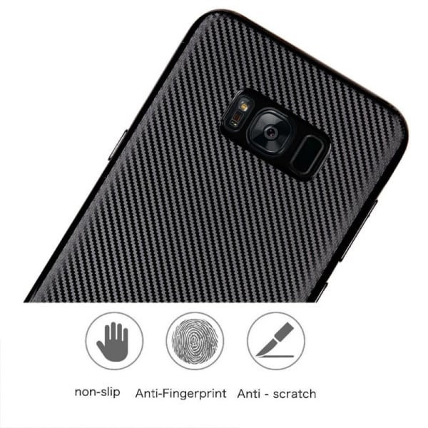 Samsung Galaxy S8 Plus stødsikkert cover FullCarbon V2 Black
