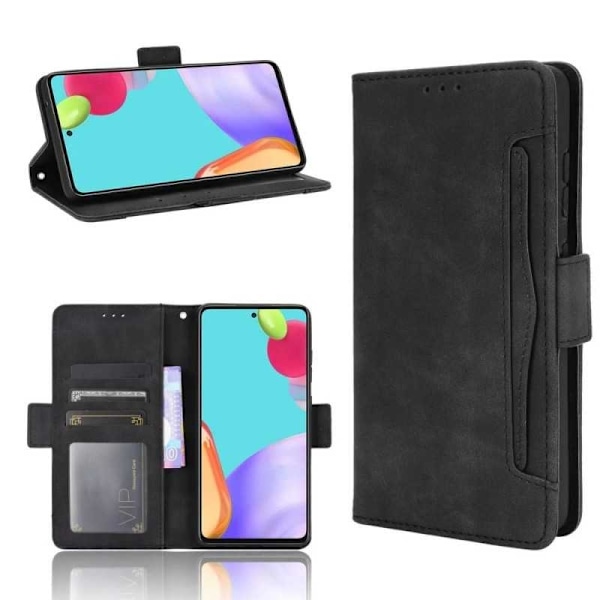 Samsung A72 5G tegnebog etui PU læder 6-SLOT Winston V3 Black