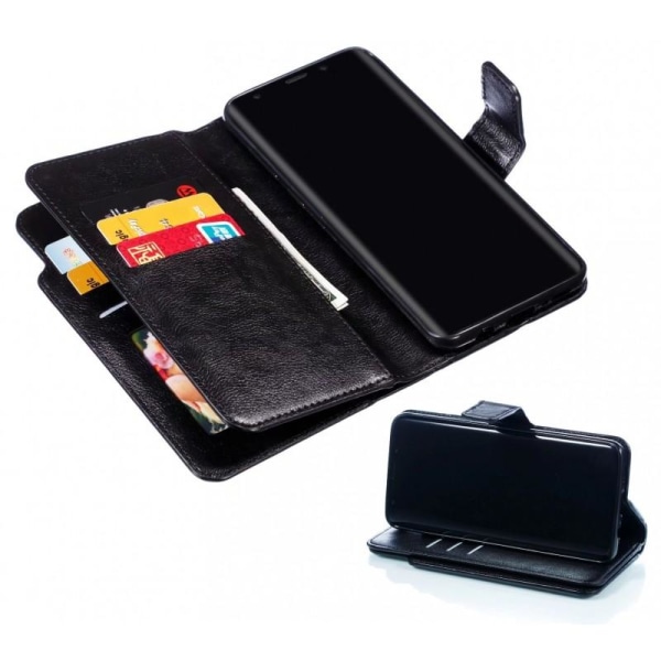 Samsung S9 Plus Practical Wallet Case med 12-Pocket Array V4 Black