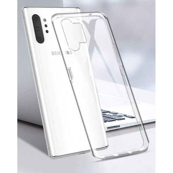Samsung Note 10 Stöttåligt Genomskinligt Skal Simple Transparent