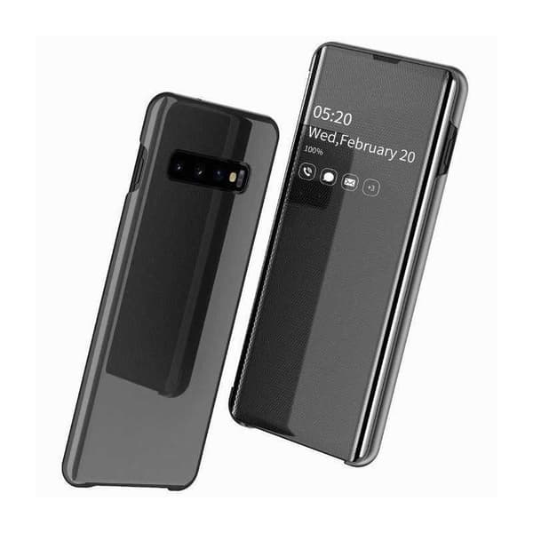 Samsung S10 Plus Smart Flip Case Clear View Seisova V3 Rocket Black