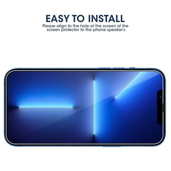 iPhone 14 Max FullFrame 0,26 mm 2,5D 9H karkaistu lasi Transparent