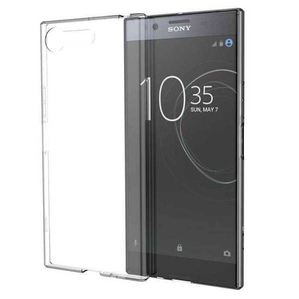 Xperia XZ1 kompakti iskuja vaimentava silikonisuojus, yksinkertainen Transparent