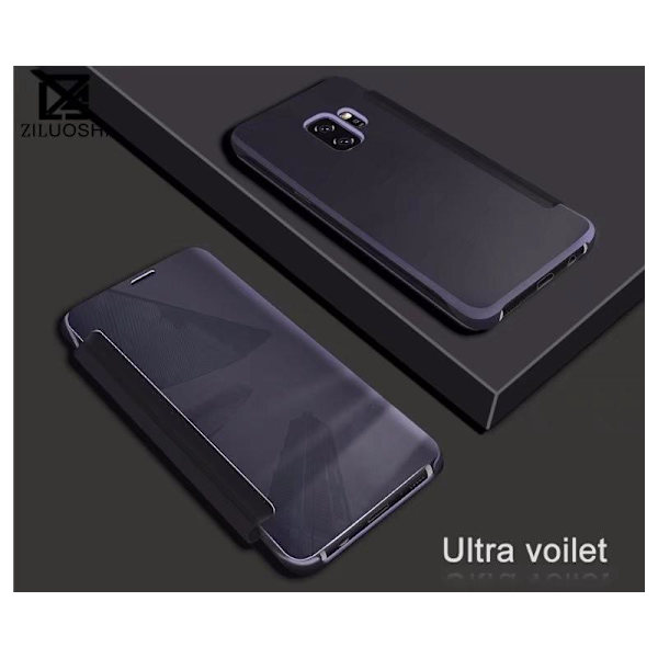 Samsung S9 Flipfodral Clear View Standing Rocket Silver