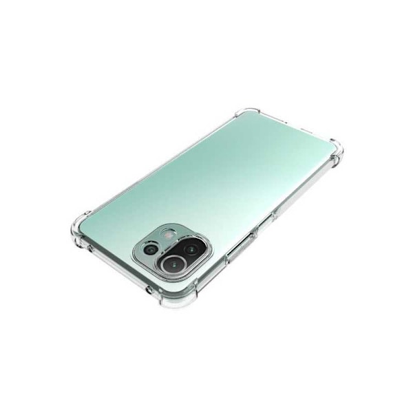 Xiaomi Mi 11 Lite iskuja vaimentava silikonikotelo Shockr Transparent