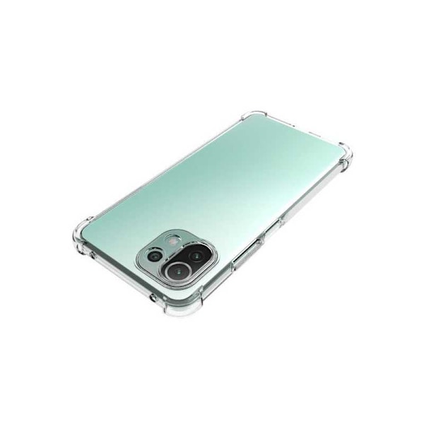 Xiaomi Mi 11 Lite stødabsorberende silikone Shell Shockr Transparent