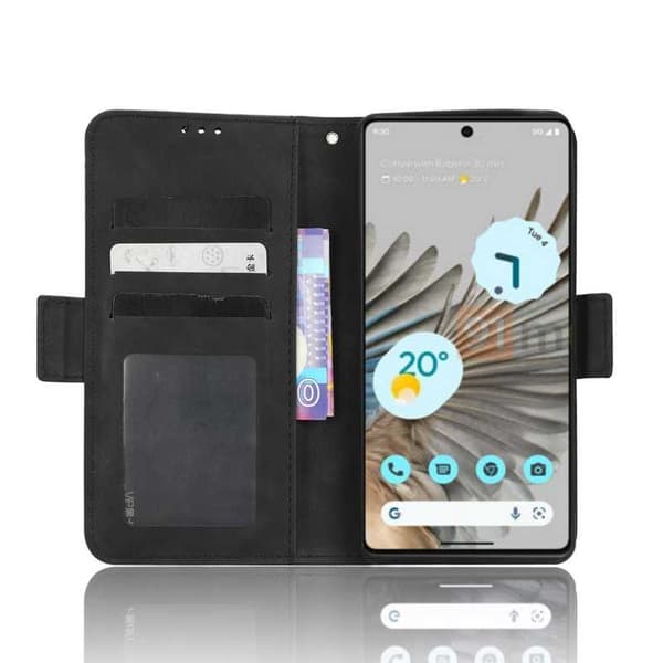 Google Pixel 8 lompakkokotelo PU-nahkainen 6-POCKET Winston V3