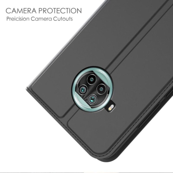 Xiaomi Mi 10T Lite Flip Case Skin Pro med kortrum Black