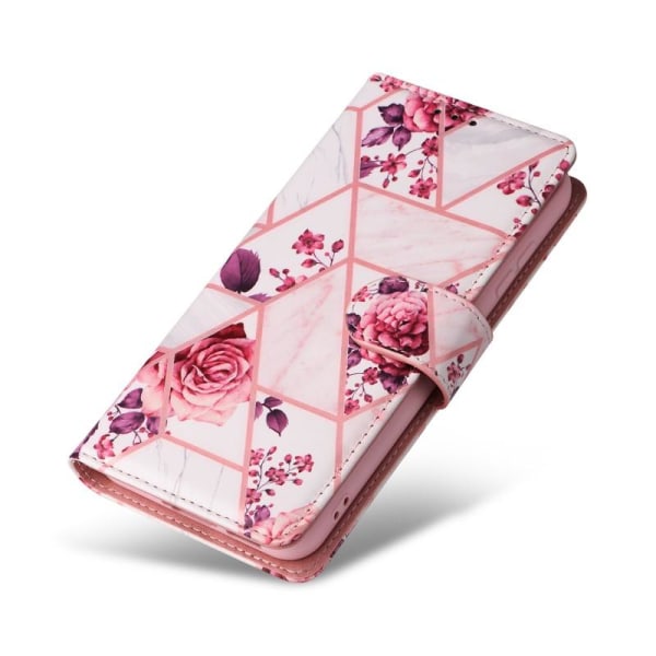Samsung S23 Plus Trendikäs lompakkokotelo Sparkle 4-FACK Pink