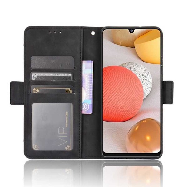 Samsung A42 5G Plånboksfodral PU-Läder 6-FACK Winston V3 Svart