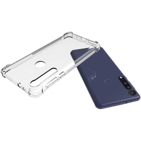 Motorola One Macro Iskunvaimennus Silicone Case Shockr Transparent