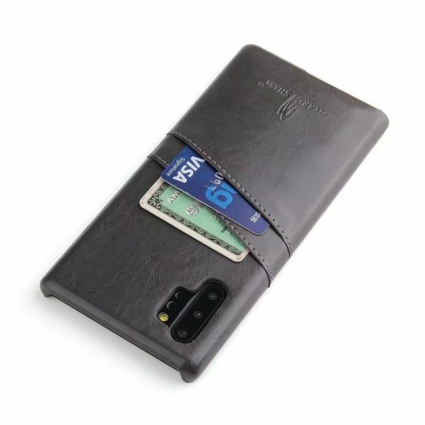 Samsung Note 10 Plus stødabsorberende kortholder retro Black