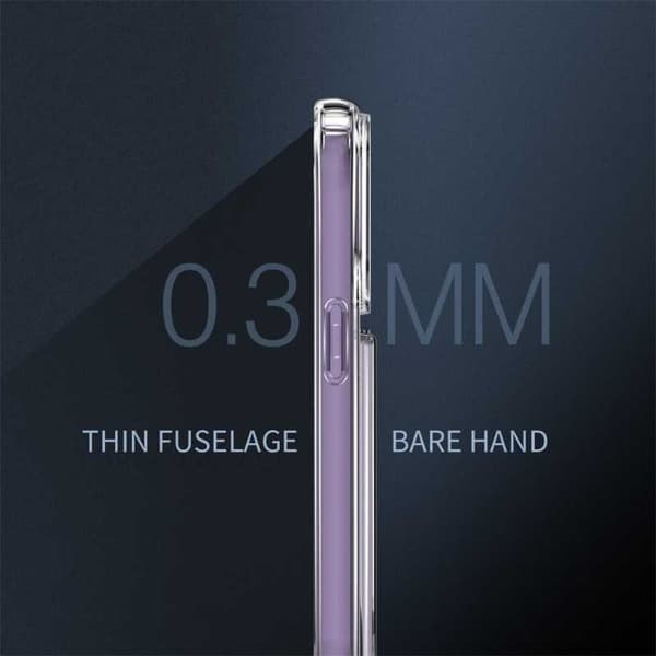 iPhone 13 Pro Stöttåligt Skal med Kortfack V3 Transparent