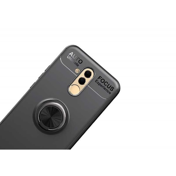 Mate 20 Lite Praktisk Stöttåligt Skal med Ringhållare V3 SNE-LX1 Svart
