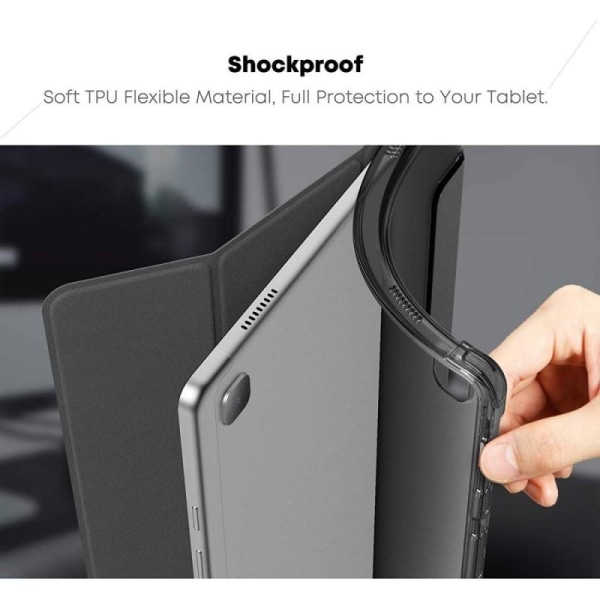 Galaxy Tab A7 10,4" Flip Case Infiland Smart Stand Black