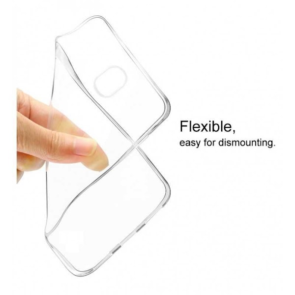 Samsung J3 2017 Stöttåligt Genomskinligt Skal Simple Transparent