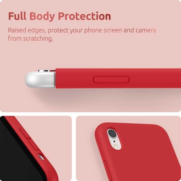 Gummibelagt Stöttåligt Skal iPhone XR - Röd