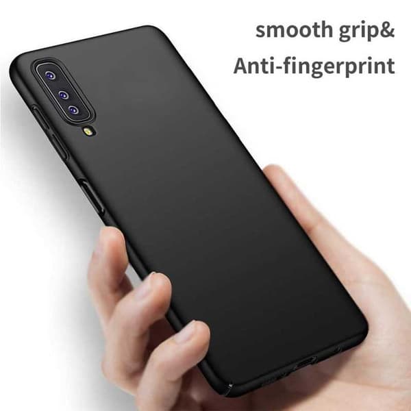 Samsung A7 2018 Ultratunt Mattsvart Skal Basic V2 Svart