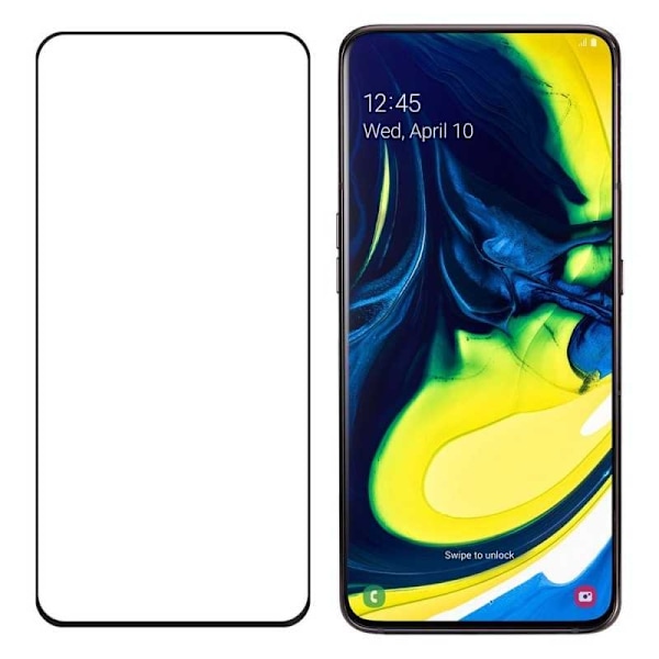 Samsung A80 hærdet glas 0,26 mm 9H Fullframe (SM-A805F/DS) Transparent
