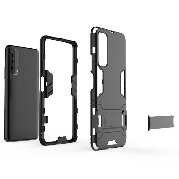 Huawei P Smart 2021 Stöttåligt Skal med Kickstand ThinArmor Svart