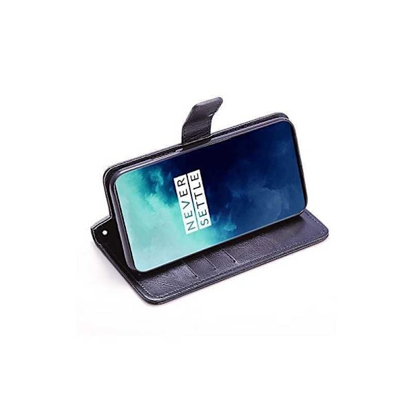 OnePlus 7T Pro Plånboksfodral PU-Läder 4-FACK Svart