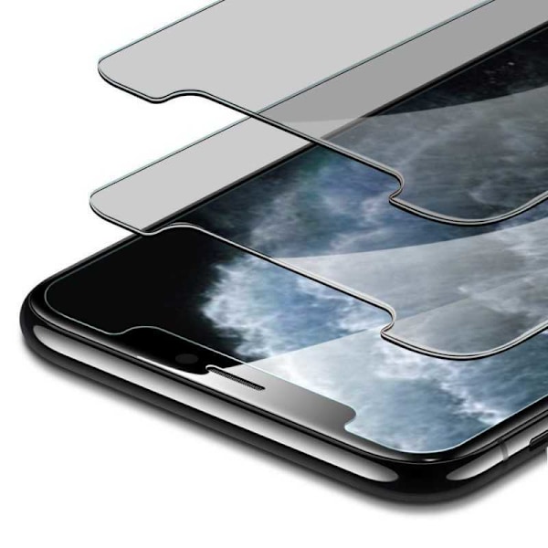 2-PACK iPhone 11 Pro Privacy Härdat glas 0.26mm 2.5D 9H Transparent