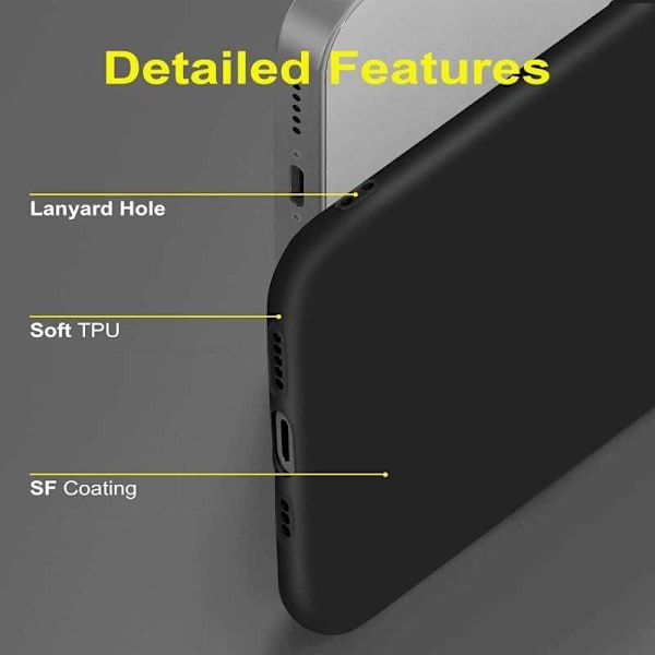 iPhone X / XS Kuminen Shell Liquid - Musta