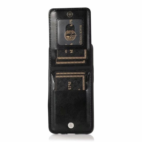 Samsung A20e mobil deksel kortholder 5-FACK Retro V3 Black