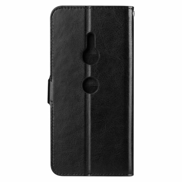 Xperia XZ3 lommebokveske PU skinn 4-LOMMER H9436 Black