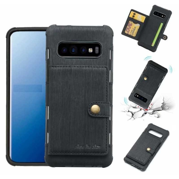 Samsung S10e Iskunkestävä kansi, jossa on paikka 4-FACK Streetwise V3 Black