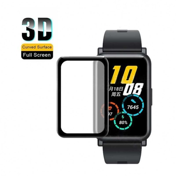 2-PACK Huawei Watch Fit FullFrame 3D hærdet glas 0,26 mm 9H Transparent