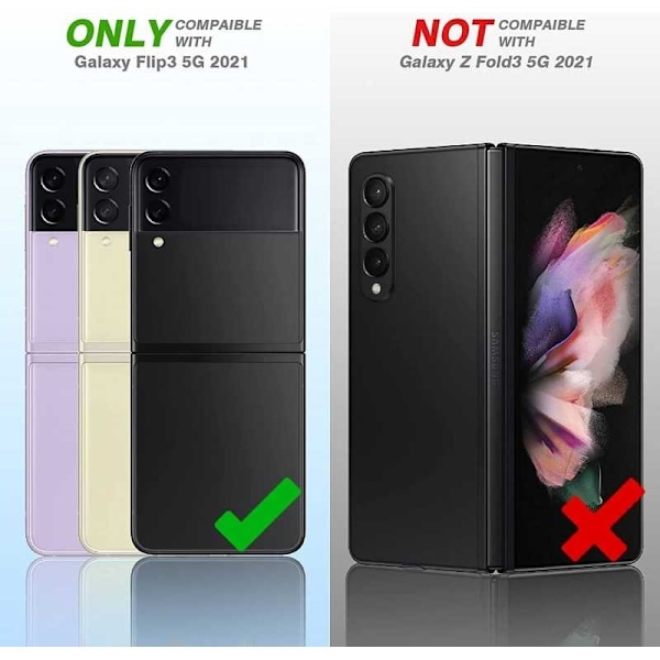Linsskydd Kameraskydd för Samsung Z Flip 3 Transparent