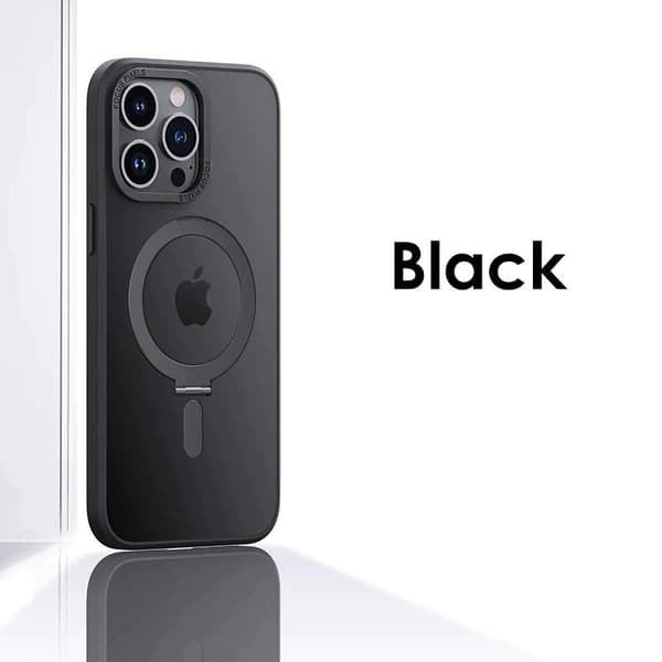 iPhone 15 Støtsikkert Magsafe-deksel med Kickstand Nordcell™ Marinblå
