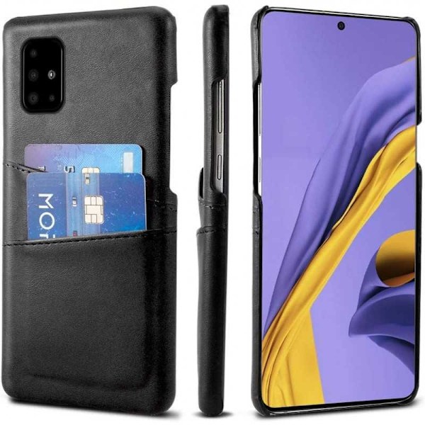Samsung A71 Skal Korthållare Retro V2 Svart