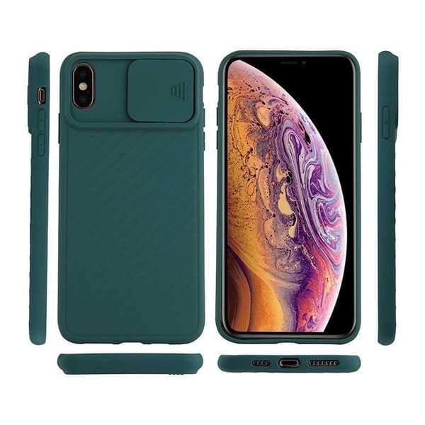 iPhone 7 Plus / 8 Plus Iskunkestävä kotelo Sisäänrakennettu CamShield Grön