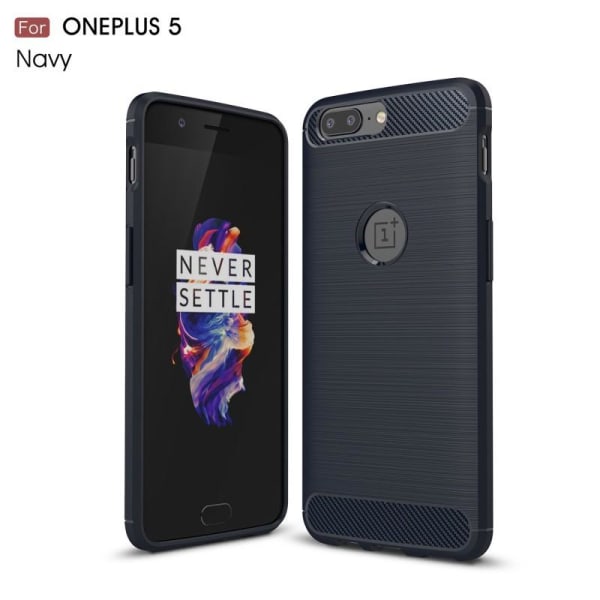 OnePlus 5T Iskunkestävä Iskunvaimennuskuori SlimCarbon Svart