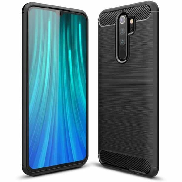 Xiaomi Redmi Note 8 Pro Iskunkestävä SlimCarbon-kuori Black