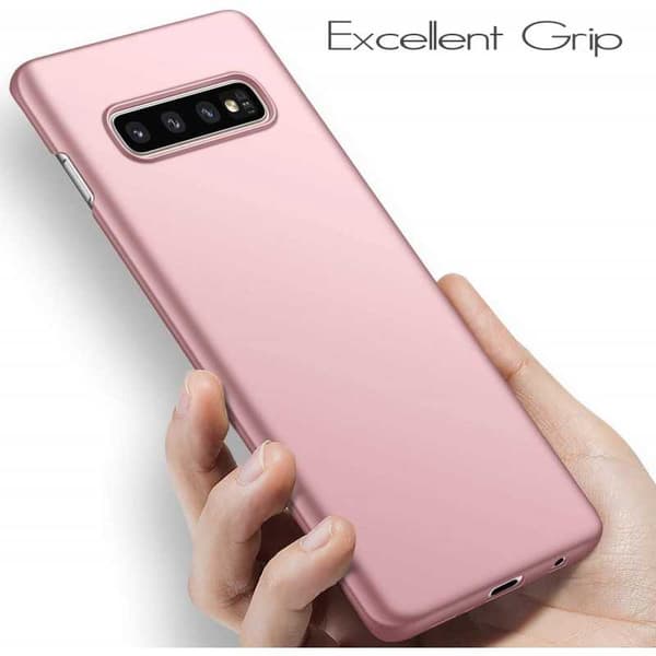 Samsung S10 Tunt Lätt Skal Basic V2 Rosenguld Rosa guld