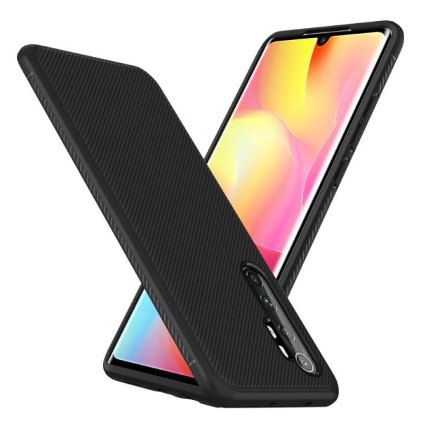 Xiaomi Mi Note 10 Lite stilig støtsikker FullCarbon V3 Black