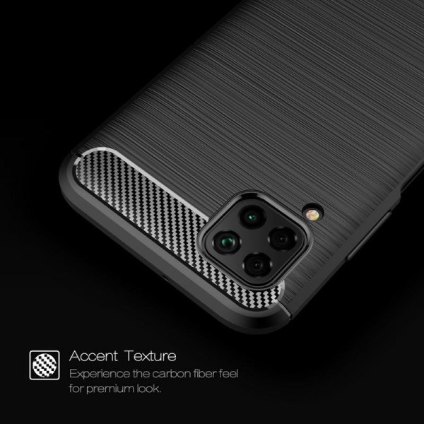 Huawei P40 Lite iskunkestävä iskunvaimennin SlimCarbon Black