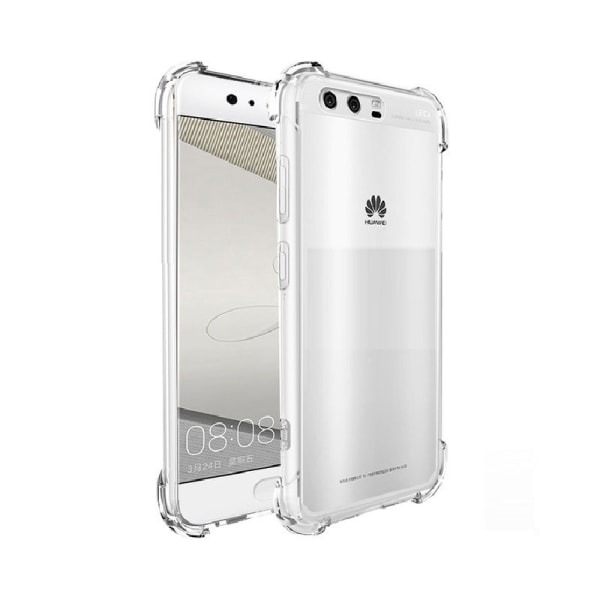 Huawei P10 Lite Stöttåligt Skal med Förstärkta Hörn Transparent
