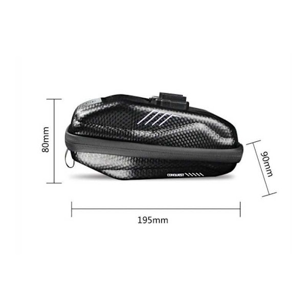 Vedenpitävä polkupyörälaukku WildMan HardPouch XS Black