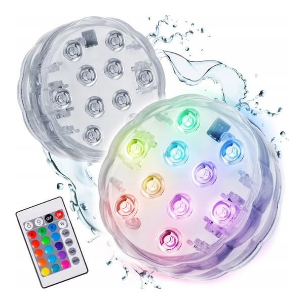 2-PACK Vattentät Dekorativ LED-Belysning Transparent