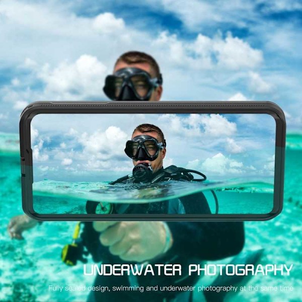 Huawei P40 Pro Heltäckande Vattentät Premium Skal - 2m Transparent