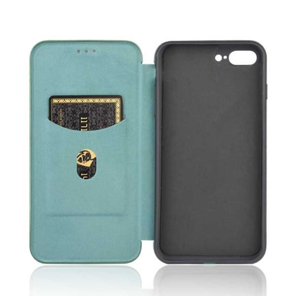 iPhone 7 Plus / 8 Plus Flipfodral Kortfack CarbonDreams Grön Grön