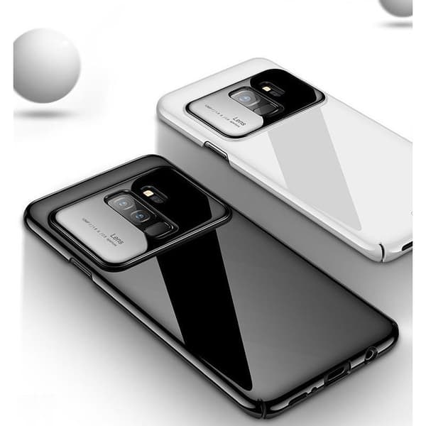 Samsung S9 Ultra Thin Shock Absorbing Shell Blanc Svart